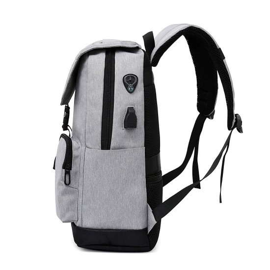 15.6 inch Laptop Bag with USB Charging Port Reflective Strip Laptop Backpack for Travel School Bag