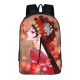 16 inch Peking Opera Chinese Style Student School Bags Casual Traveling Laptop Bag