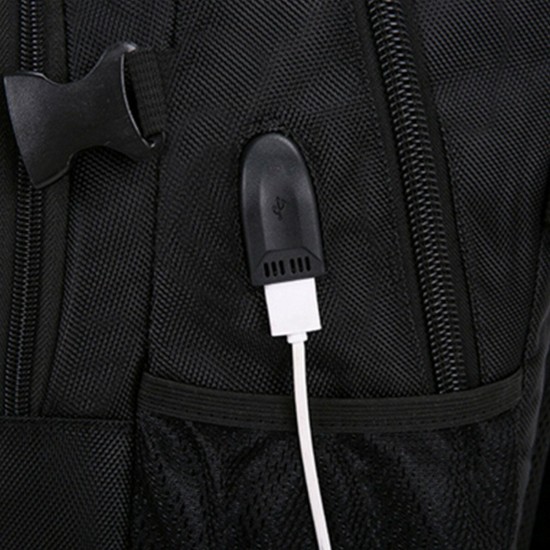 17/20 Inch USB Charging Laptop Bag Black Oxford Cloth Shoulder Bag College Students Business Notebook Backpack 17/20 Inch USB Charging Laptop Bag Black Oxford Cloth Shoulder Bag College Students Business Notebook Backpack
