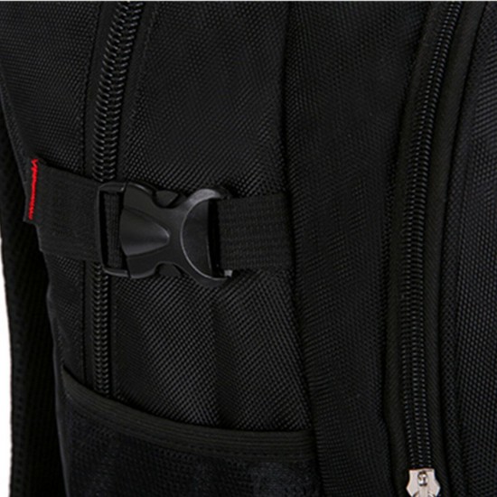 17/20 Inch USB Charging Laptop Bag Black Oxford Cloth Shoulder Bag College Students Business Notebook Backpack