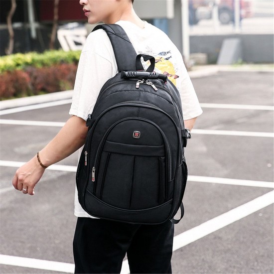 17/20 Inch USB Charging Laptop Bag Black Oxford Cloth Shoulder Bag College Students Business Notebook Backpack