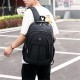 17/20 Inch USB Charging Laptop Bag Black Oxford Cloth Shoulder Bag College Students Business Notebook Backpack