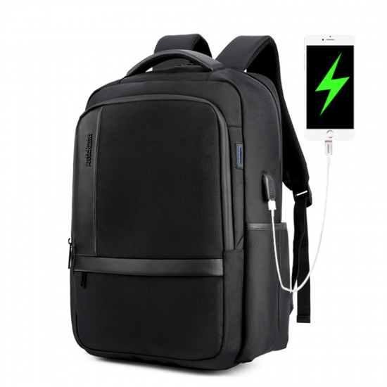 18 Inch Laptop Bag Mens USB Charging Waterproof Backpacks Multifunction Travel Bagpack Men's Shoulder Bag School Bag B00120