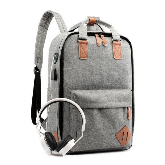 3 in 1 15.6 inch Laptop Bag with USB Charging Port Lagrge Capacity Nylon Classic Business Outdoor Stylish Backpack Scratchproof Breathable 3 in 1 15.6 inch Laptop Bag with USB Charging Port Lagrge Capacity Nylon Classic Business Outdoor Stylish Backpack Scratchproof Breathable