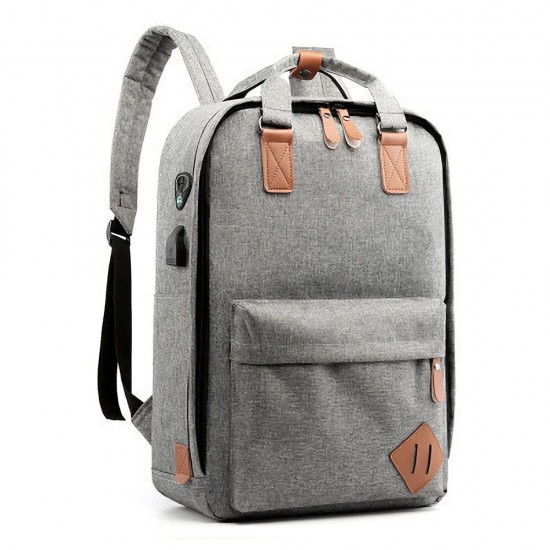 3 in 1 15.6 inch Laptop Bag with USB Charging Port Lagrge Capacity Nylon Classic Business Outdoor Stylish Backpack Scratchproof Breathable 3 in 1 15.6 inch Laptop Bag with USB Charging Port Lagrge Capacity Nylon Classic Business Outdoor Stylish Backpack Scratchproof Breathable