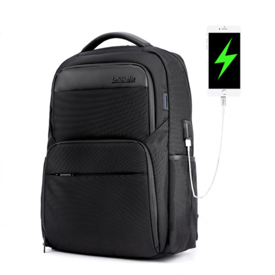 B00113C Laptop Backpack Male USB Charge Backpack Laptop Bag Men Casual Travel Nylon Backpacks School Shoulder Bag