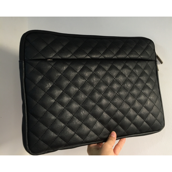 Plain Texture PU Liner Laptop Bag For 13.3 inch And 15.6 inch Notebook-Black Plain Texture PU Liner Laptop Bag For 13.3 inch And 15.6 inch Notebook-Black