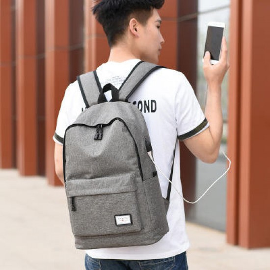 College Wind Backpack USB Charging Outdoor Travel Laptop Bag College Wind Backpack USB Charging Outdoor Travel Laptop Bag