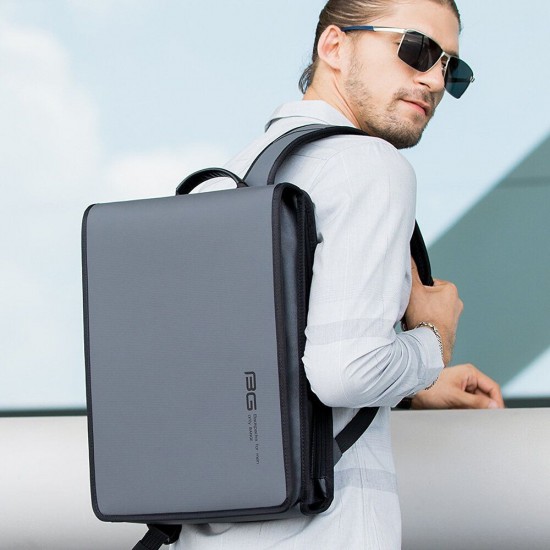 Backpack Laptop Bag Shoulder Bag 180° Opening and Closing Men Business Travel Storage Bag for 15.6 inch Notebook BG-7252