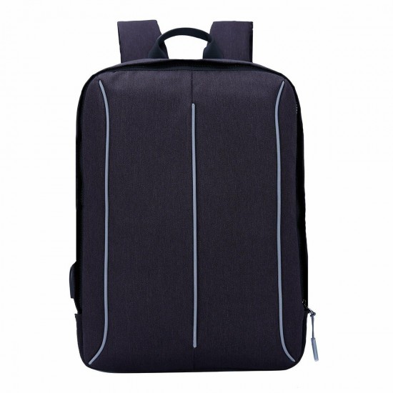 Backpack Laptop Bag Shoulder Bag USB Charging Men Business Travel Storage Bag for 15.6 inch Computer