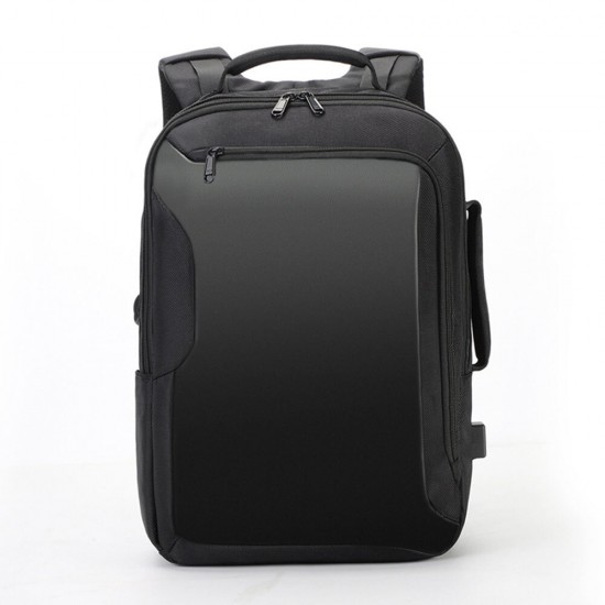 Business Backpack Laptop Computer Bag Schoolbag Shoulders Storage Bag Waterproof with USB Headset Interface