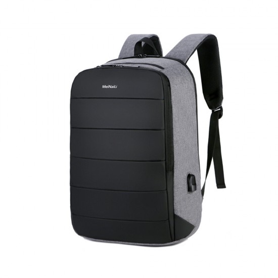 Business Backpack Laptop Computer Bag Schoolbag with Usb Charging WaterproofShoulders Storage Bag