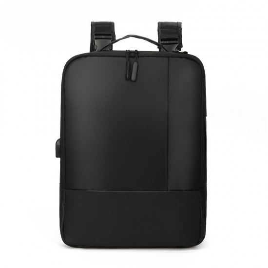 Business Laptop Bag Backpack USB Charging Waterproof Male Handbag Shoulders Storage Bag for 15.6 inch Notebook
