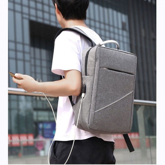 Business Laptop Bag Backpack Waterproof USB Charging Computer Storage Bag Travel Schoolbag for 15.6 inch Notebook