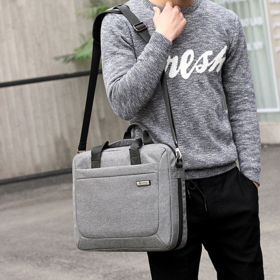 Business Laptop Bag Handbag Messenger Bag Schoolbag Shoulder Storage Bag Oxford Cloth Organizer for 13inch Notebook