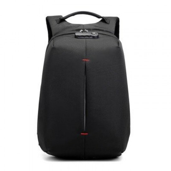 USB Chargering Password Backpack 20-35L Large Capacity Outdoor Waterproof Men Business Laptop Bag