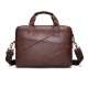 Cowhide Business Briefcase Laptop Bag Handbag Men's Shoulders Storage Bag Crossbody Bag for 15inch Notebook