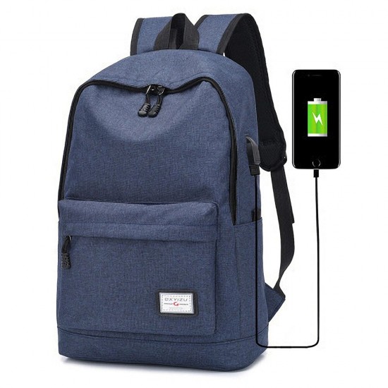 USB Charging Backpack Laptop Bag Youth Fashional College Schoolag Outdoor Travel Handbag