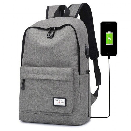 USB Charging Backpack Laptop Bag Youth Fashional College Schoolag Outdoor Travel Handbag
