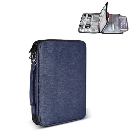 Double-Layer Laptop Storage Bag Portable Electronic Accessories Travel Organizer Bag Waterproof Data Cable Organizer Double-Layer Laptop Storage Bag Portable Electronic Accessories Travel Organizer Bag Waterproof Data Cable Organizer