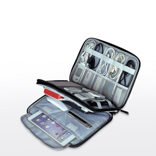 Double-Layer Laptop Storage Bag Portable Electronic Accessories Travel Organizer Bag Waterproof Data Cable Organizer Double-Layer Laptop Storage Bag Portable Electronic Accessories Travel Organizer Bag Waterproof Data Cable Organizer