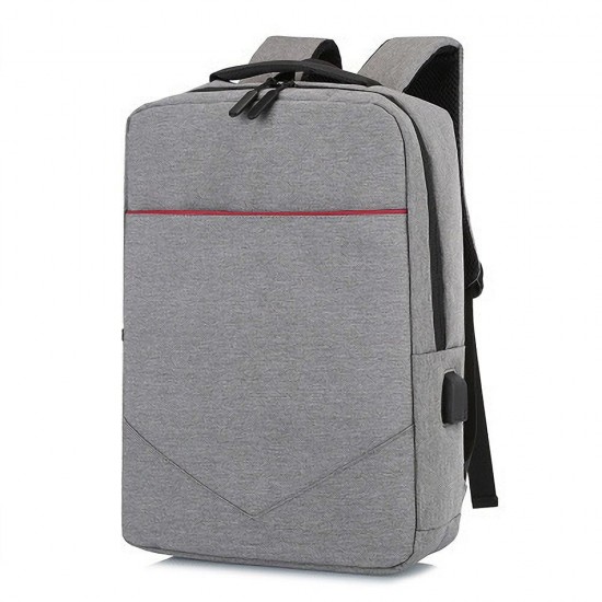 Laptop Bag Backpack Pure Color Business Casual Backpack USB Charging Travel Shoulders Bag Laptop Bag Backpack Pure Color Business Casual Backpack USB Charging Travel Shoulders Bag