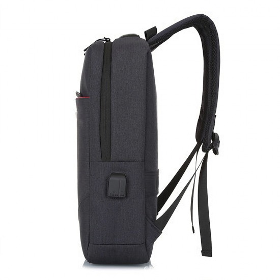 Laptop Bag Backpack Pure Color Business Casual Backpack USB Charging Travel Shoulders Bag Laptop Bag Backpack Pure Color Business Casual Backpack USB Charging Travel Shoulders Bag