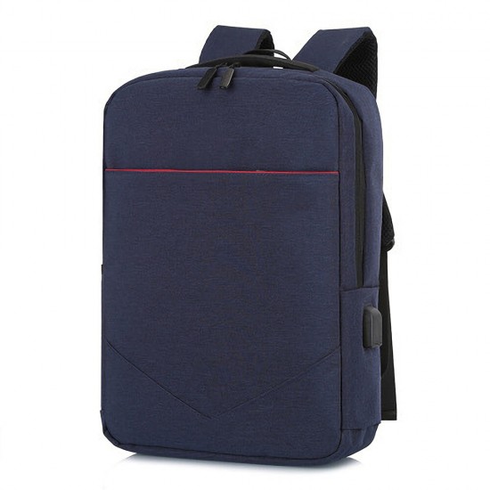 Laptop Bag Backpack Pure Color Business Casual Backpack USB Charging Travel Shoulders Bag Laptop Bag Backpack Pure Color Business Casual Backpack USB Charging Travel Shoulders Bag