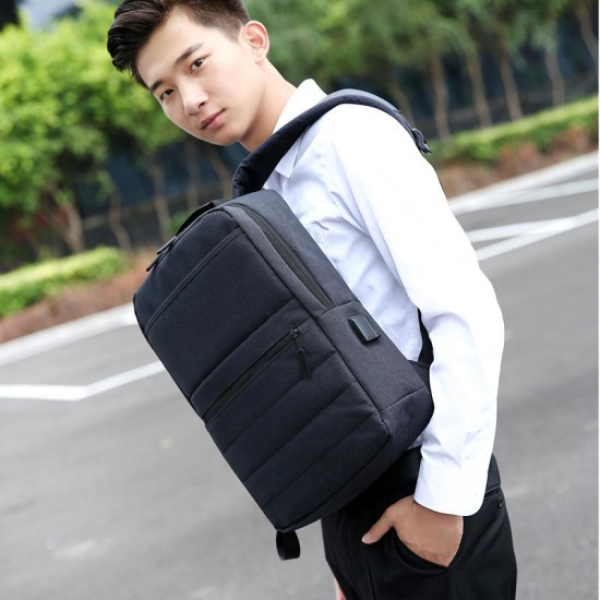 17 inch Laptop Bag with USB Charging Waterproof School Backpack Unisex