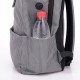 Grid Backpack Laptop Computer Bag Schoolbag Shoulders Storage Bag USB Charging with Headphone Jack for 15.6 inch Notebook