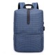Grid Backpack Laptop Computer Bag Schoolbag Shoulders Storage Bag USB Charging with Headphone Jack for 15.6 inch Notebook Grid Backpack Laptop Computer Bag Schoolbag Shoulders Storage Bag USB Charging with Headphone Jack for 15.6 inch Notebook
