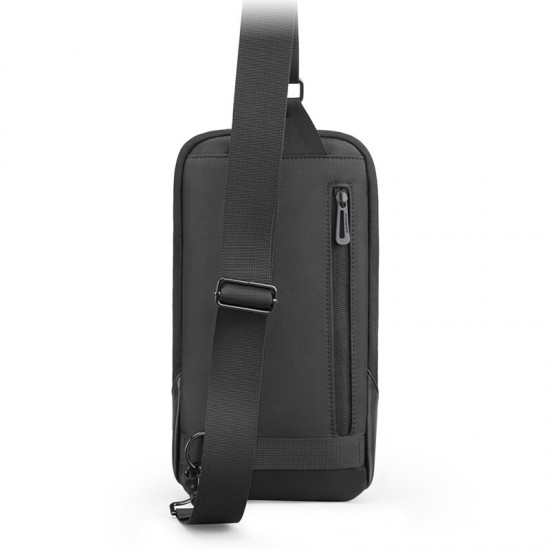 Anti-theft Crossbody Bag with USB Charging Port Waterproof Chest Pack Sling Bag Shoulder Chest Bag