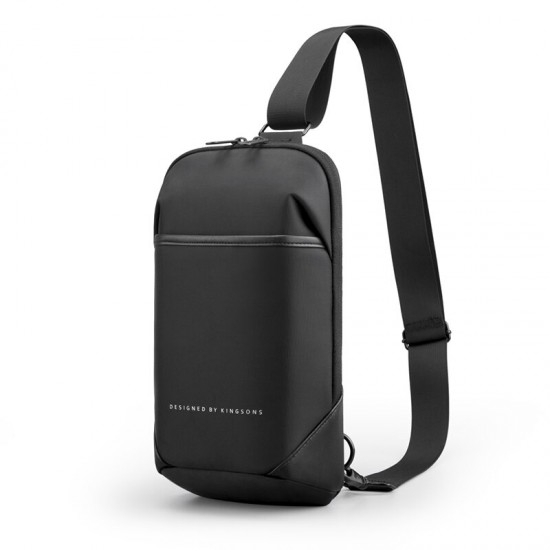 Anti-theft Crossbody Bag with USB Charging Port Waterproof Chest Pack Sling Bag Shoulder Chest Bag