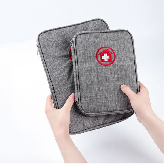 TB-0213 Portable Two-purpose Storage Bag Medical Emergency Certificate Passport Case Waterproof Travel Organizer