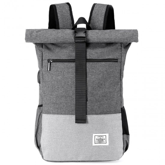 Laptop Backpack Men & Women Roll Top Waterproof Hiking Backpack Schoolbag with Laptop Compartment 20 L to 30 L for School University Business Travel Laptop Backpack Men & Women Roll Top Waterproof Hiking Backpack Schoolbag with Laptop Compartment 20 L to 30 L for School University Business Travel