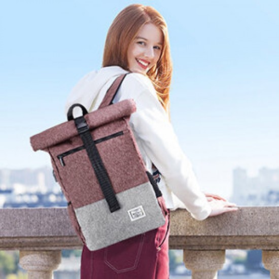 Laptop Backpack Men & Women Roll Top Waterproof Hiking Backpack Schoolbag with Laptop Compartment 20 L to 30 L for School University Business Travel Laptop Backpack Men & Women Roll Top Waterproof Hiking Backpack Schoolbag with Laptop Compartment 20 L to 30 L for School University Business Travel