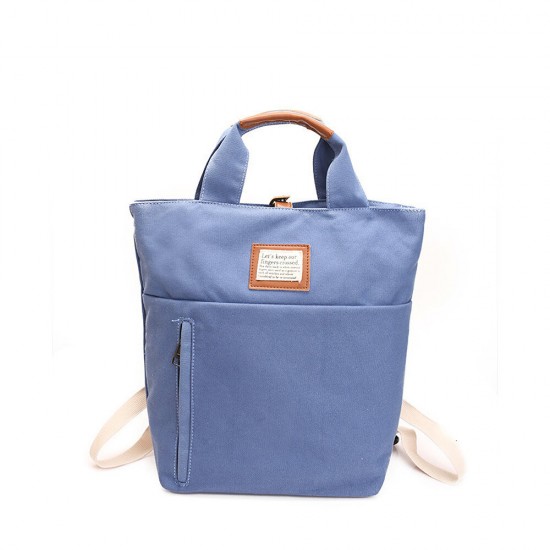 Laptop Bag Canvas Backpack Handbag Campus Scholbag Multi Functional Girl for Student