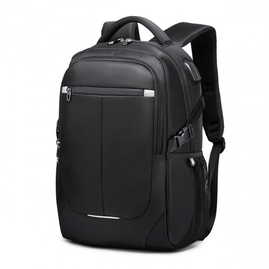 Large Capacity Backpack USB Charging Simple Casual Business Travel Laptop Bag