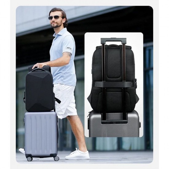 15.6 inch Laptop Bag Business Backpack Waterproof Anti-thief TSA Lock USB Charging Travel Backpack with Raincoat MR9405 15.6 inch Laptop Bag Business Backpack Waterproof Anti-thief TSA Lock USB Charging Travel Backpack with Raincoat MR9405
