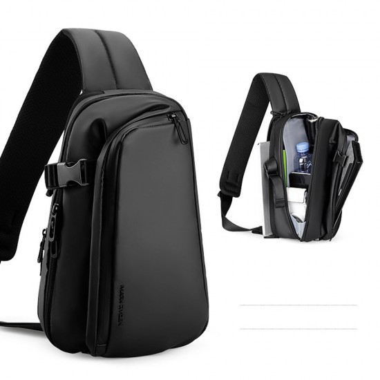 MR7908 Single Inclined Laptop Shoulder Bag Chest Bag Multilayer Men's Oxford Waterproof Multifunctional Sports Bag