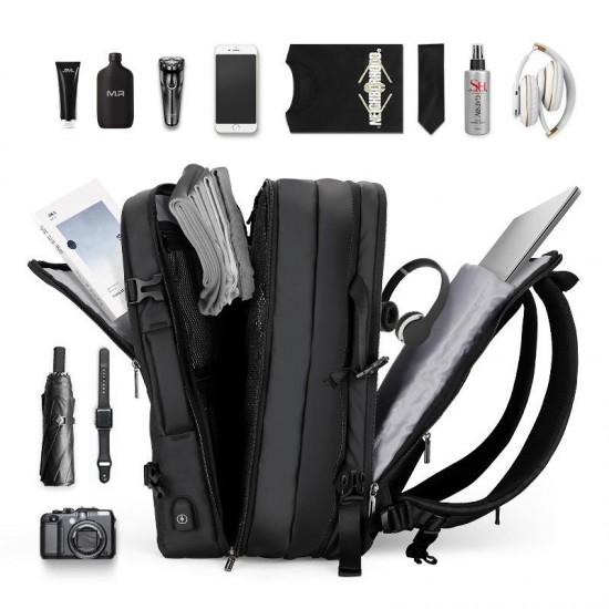 MR8057 Expandable Anti-theft Backpack Fit 17 inch Men's Business Backpack Waterproof Large Capacity Travel Laptop Bag MR8057 Expandable Anti-theft Backpack Fit 17 inch Men's Business Backpack Waterproof Large Capacity Travel Laptop Bag