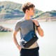 MR8109 Single Inclined Laptop Shoulder Bag Men's Multilayer Oxford Waterproof Multifunctional Postman Bag for Student