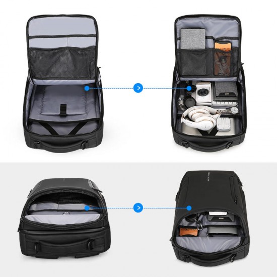 Anti-thief Fashion Men Backpack Multifunctional Waterproof 15.6 inch Laptop Bag Man USB Charging Travel Bag