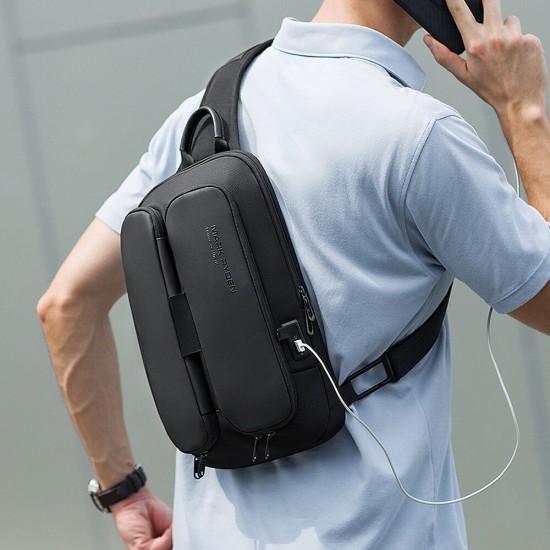 MR7219 Anti-theft Chest Bag Crossbody Bag Business Bag USB Charging Men Handbag Travel Storage Bag MR7219 Anti-theft Chest Bag Crossbody Bag Business Bag USB Charging Men Handbag Travel Storage Bag