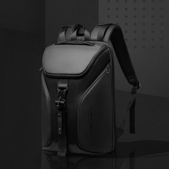 MR9369 Business Backpack Laptop Bag Shoulder Bag Men Travel Storage Bag Opened 180°for 15.6 inch Computer