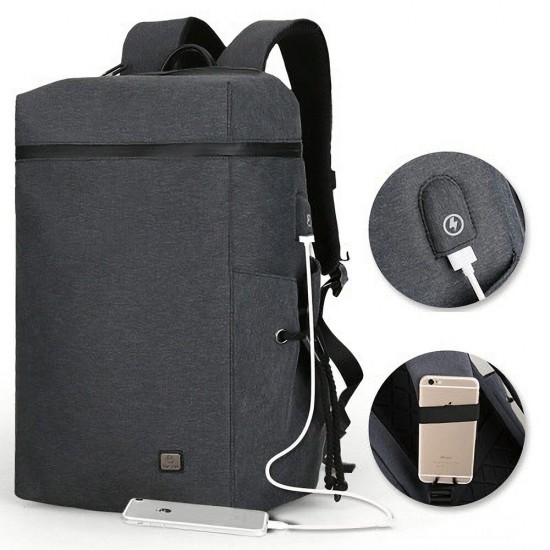 Laptop Bag Multifunction Backpack with USB Charging Port Travel Bag Water Resistant Casual Schoolbag for 15.6 inch Notebook