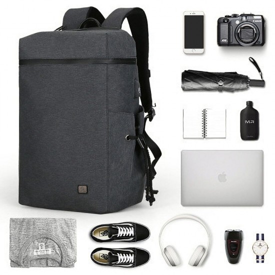 Laptop Bag Multifunction Backpack with USB Charging Port Travel Bag Water Resistant Casual Schoolbag for 15.6 inch Notebook