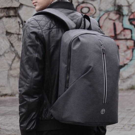 MS_147 15 Inch Laptop Backpack USB Charging Anti-thief Laptop Bag Mens Shoulder Bag Business Casual Travel Backpack