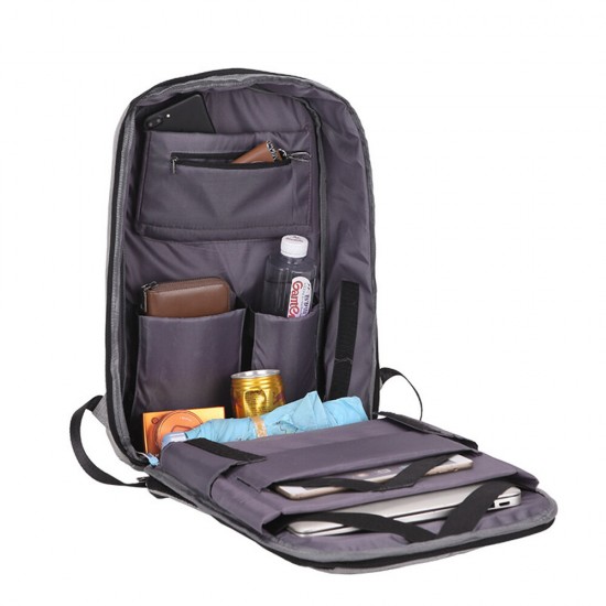 0036 Business Backpack Laptop Bag Shoulders Storage Bag with USB Waterproof Schoolbag Men Women Computer Bag