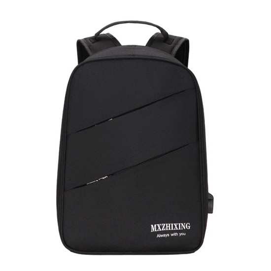 0334 Business Backpack Laptop Bag Shoulders Storage Bag with USB Waterproof Schoolbag Men Women Computer Bag -